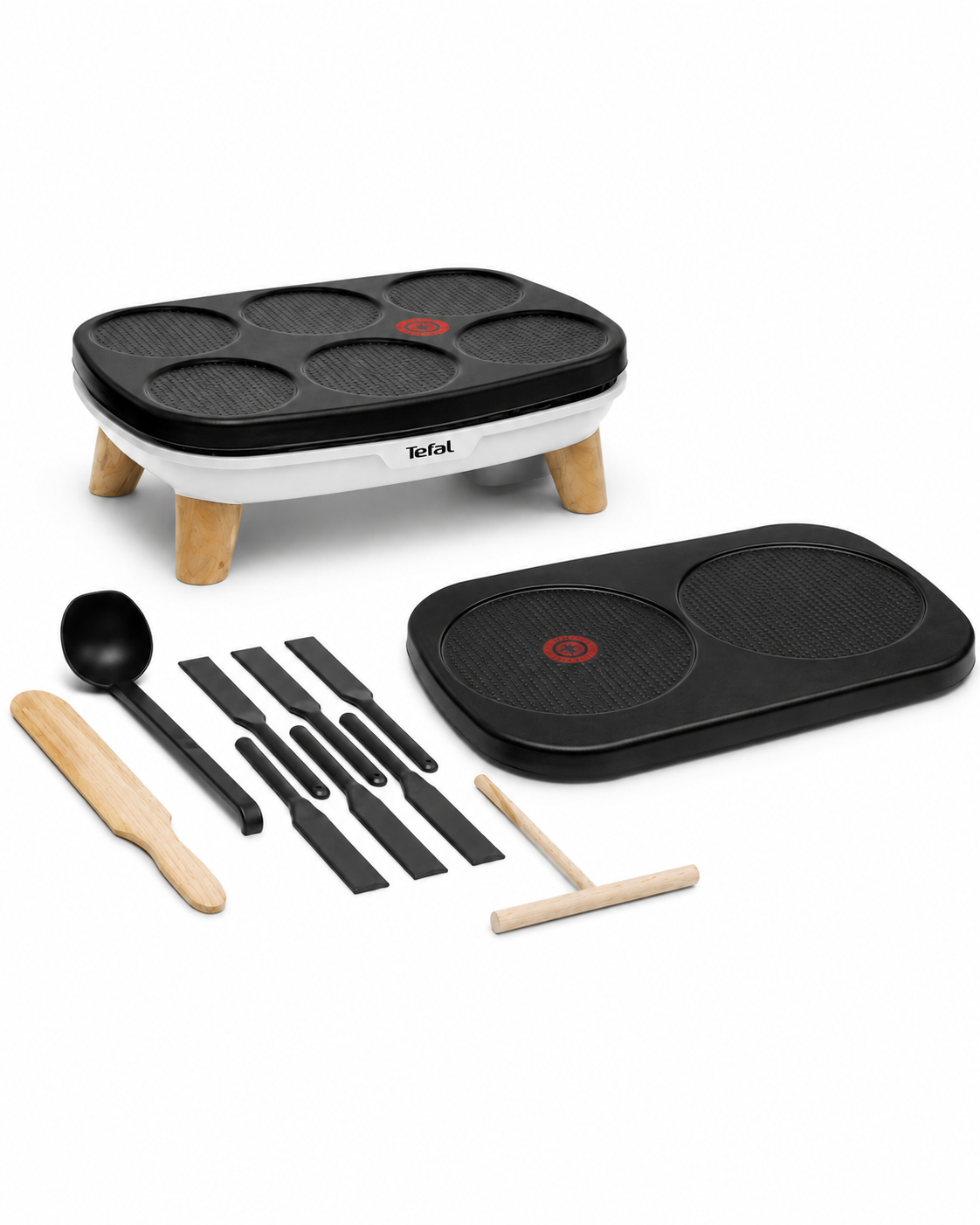 Tefal PY900D – Elektrischer Crêpe-Maker für 6 Mini-Crêpes, 1100 W